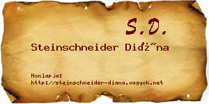 Steinschneider Diána névjegykártya
